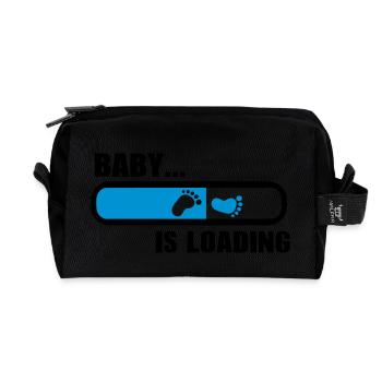 Baby loading - Recycled Toiletry Zip Bag - black - Front