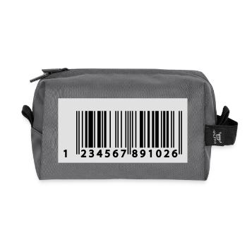 123456789106 EAN Code - Recycelte Kulturtasche - Anthrazit - Vorne