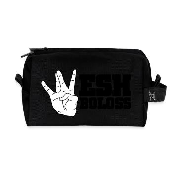 Wesh Boloss - Swag T-shirt - Trousse de toilette en tissu recyclé - noir - Devant