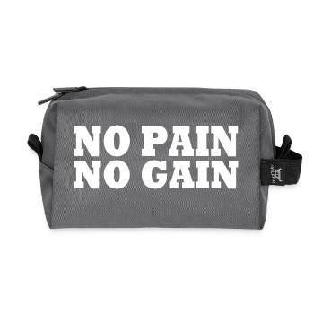 No pain no gain - Trousse de toilette en tissu recyclé - anthracite - Devant