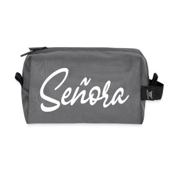 Señora Engagement Bride To Be Wedding Party - Recycled Toiletry Zip Bag - anthracite - Front