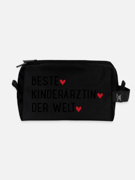 Kinderärztin - Recycelte Kulturtasche - Schwarz