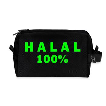 Halal - Recycelte Kulturtasche - Schwarz - Vorne