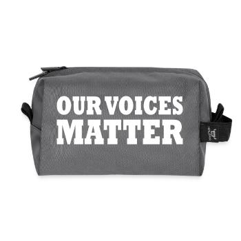 Our voices matter - Recycelte Kulturtasche - Anthrazit - Vorne