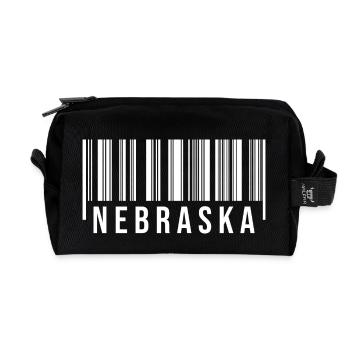 Nebraska Barcode - Recycelte Kulturtasche - Schwarz - Vorne