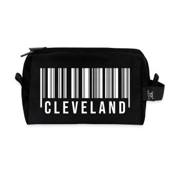 Cleveland Barcode - Recycelte Kulturtasche - Schwarz - Vorne