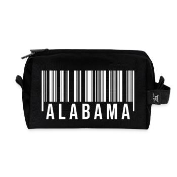 Alabama Barcode - Recycelte Kulturtasche - Schwarz - Vorne
