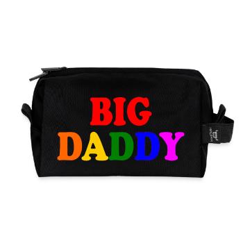 Big daddy - Recycelte Kulturtasche - Schwarz - Vorne