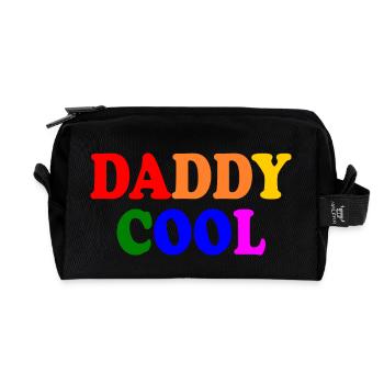 Daddy cool - Recycled Toiletry Zip Bag - black - Front