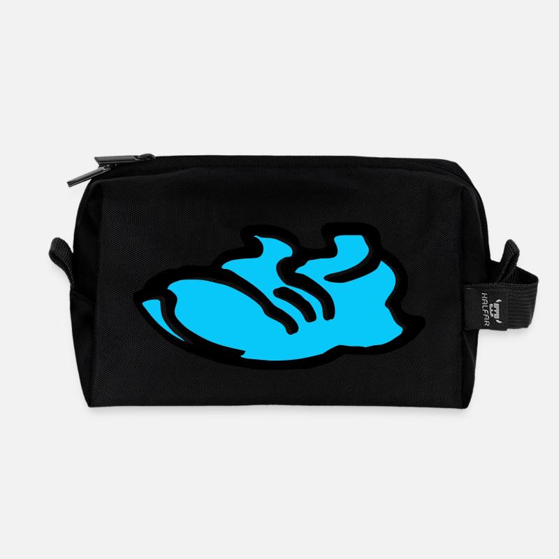 Sneaker - Recycelte Kulturtasche - Schwarz