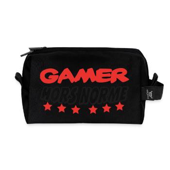 GAMER HORS NORME - Trousse de toilette en tissu recyclé - noir - Devant