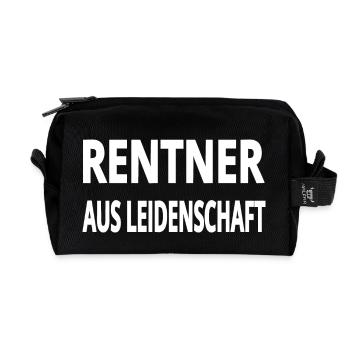 Rentner - Recycelte Kulturtasche - Schwarz - Vorne