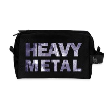 HEAVY METAL Schrift - Recycelte Kulturtasche - Schwarz - Vorne
