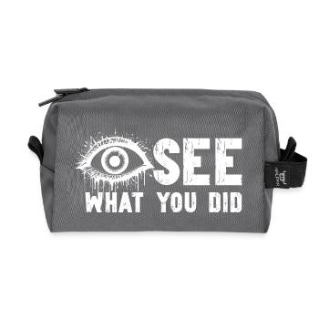 Ophthalmologist Optometrist Optometry Optician - Recycled Toiletry Zip Bag - anthracite - Front