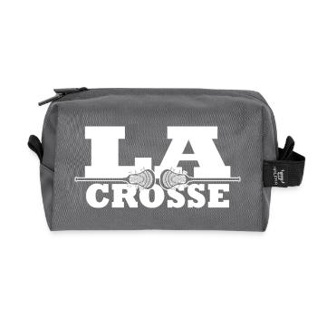 crosse crosse merchandising joueurs de crosse - Trousse de toilette en tissu recyclé - anthracite - Devant