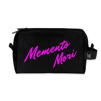 Memento Mori Colorful - Recycled Toiletry Zip Bag - black - Front