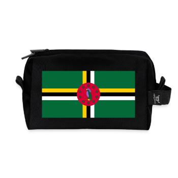Dominique - Trousse de toilette en tissu recyclé - noir - Devant