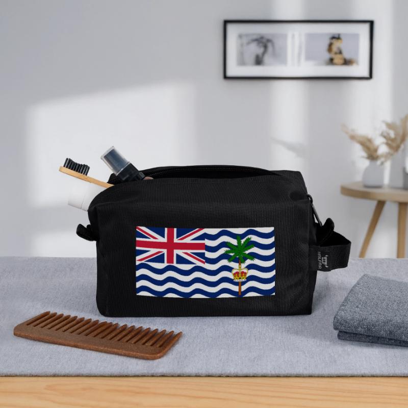 British Indian Ocean Territory Recycled Toiletry Zip Bag