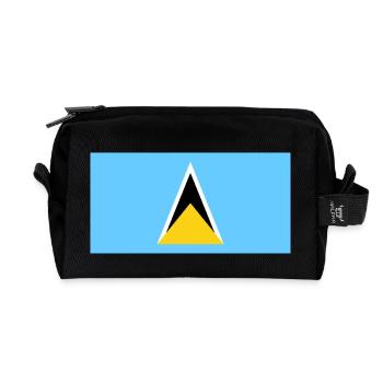 Saint Lucia - Recycled Toiletry Zip Bag - black - Front