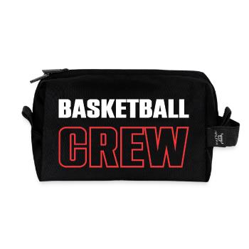 Équipe de basket-ball - Trousse de toilette en tissu recyclé - noir - Devant