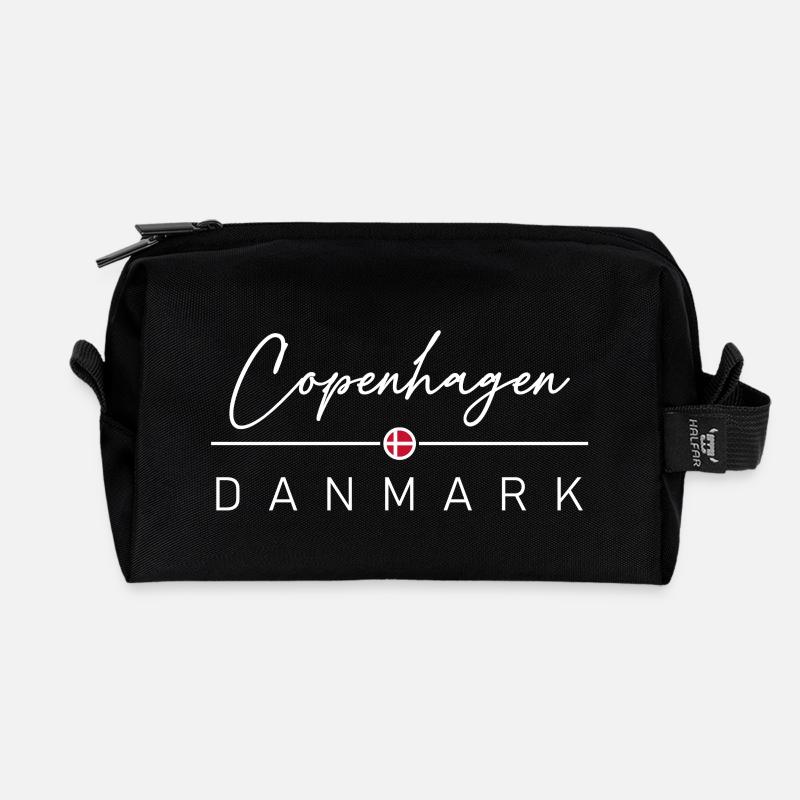Dänemark - Copenhagen - Kopenhagen - Danmark - Recycelte Kulturtasche - Schwarz