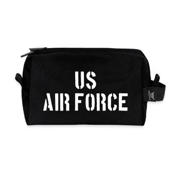 US Air Force - Aircraft - Pilot Flugzeug Luftwaffe - Recycelte Kulturtasche - Schwarz - Vorne