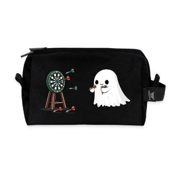 Geist Dartspieler Kostüm Halloween - Recycelte Kulturtasche - Schwarz - Vorne