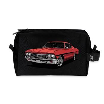 Impala Auto 1967 - Recycelte Kulturtasche - Schwarz - Vorne