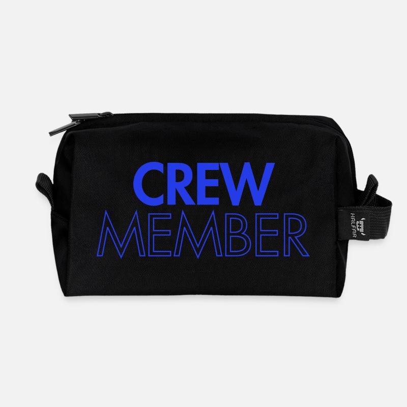 Crew Member - Personal - Orga - Mitarbeiter - Team - Recycelte Kulturtasche - Schwarz