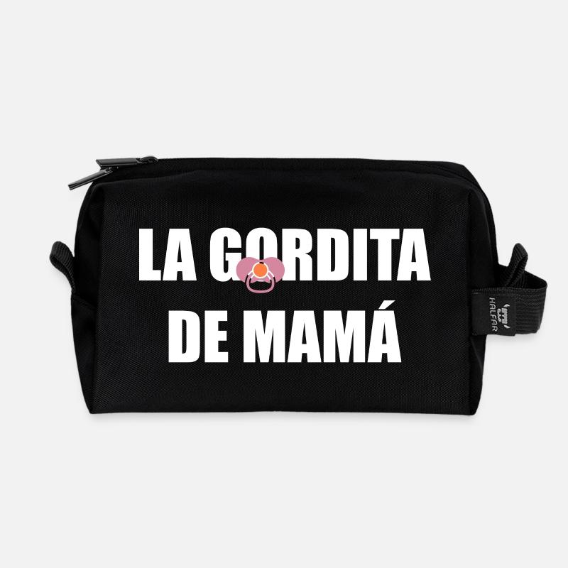 Mamas Molliger in WEISS - Recycelte Kulturtasche - Schwarz