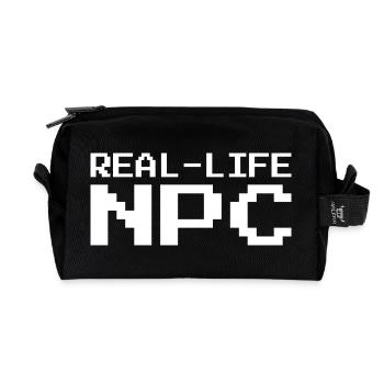 Real Life NPC Gaming - Recycelte Kulturtasche - Schwarz - Vorne