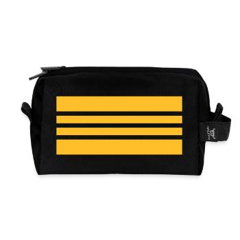 Stabskapitänleutnant - Recycelte Kulturtasche - Schwarz - Vorne