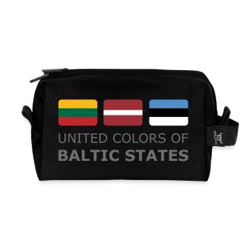 UNITED COLORS OF BALTIC STATES dark-lettered 400 - Trousse de toilette en tissu recyclé - noir - Devant