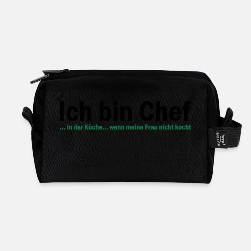 CHEF - Recycelte Kulturtasche - Schwarz
