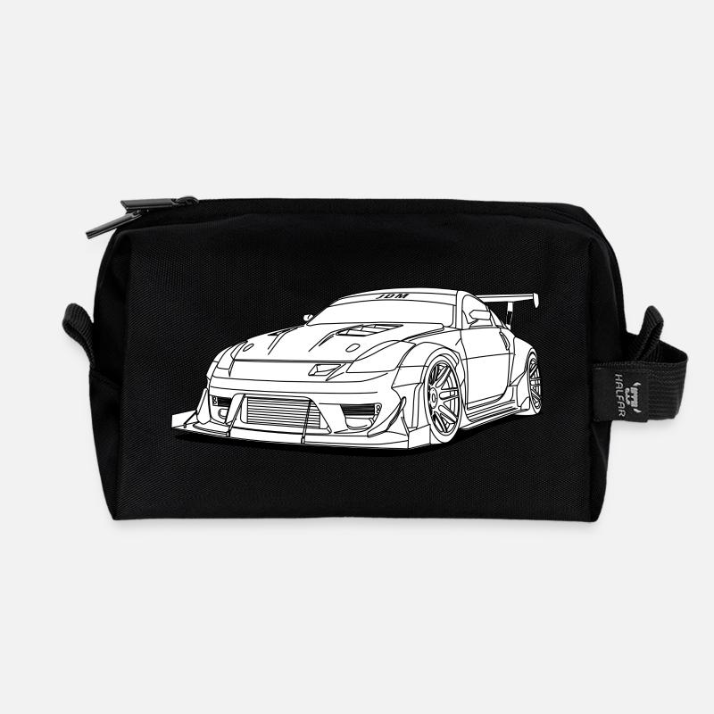 JDM - Recycelte Kulturtasche - Schwarz