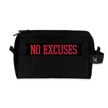 no_excuses_2_f2 - Trousse de toilette en tissu recyclé - noir - Devant
