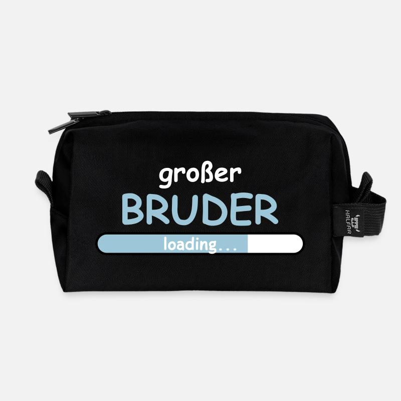 Großer Bruder - Recycelte Kulturtasche - Schwarz