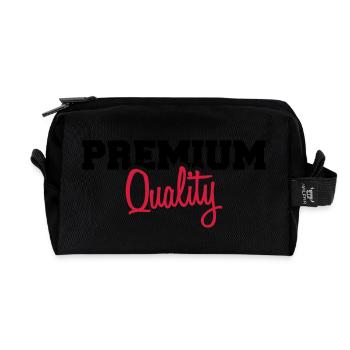 Cool Premium Quality Design - Trousse de toilette en tissu recyclé - noir - Devant