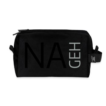 Na geh - Recycelte Kulturtasche - Schwarz - Vorne