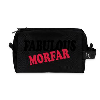 Fabulous morfar 111 - Recycelte Kulturtasche - Schwarz - Vorne