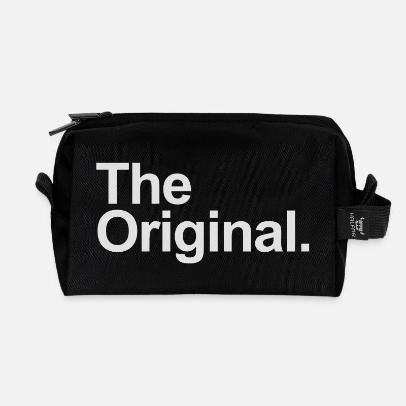 The original. - Recycelte Kulturtasche - Schwarz