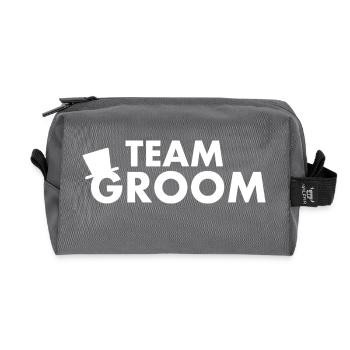 Team groom - Trousse de toilette en tissu recyclé - anthracite - Devant