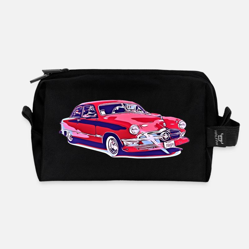 Auto - Recycelte Kulturtasche - Schwarz