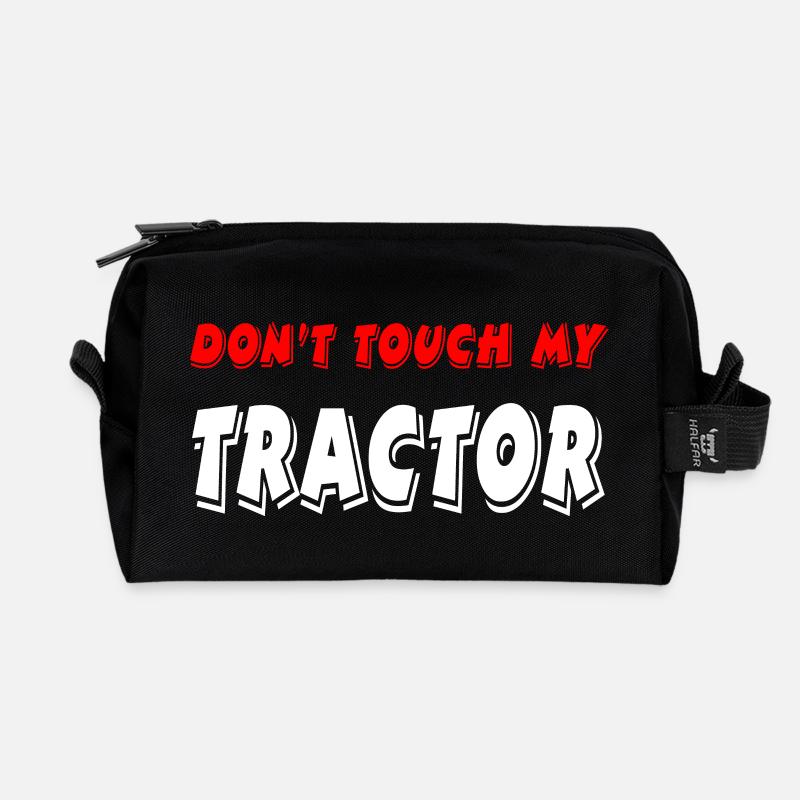 Traktor - Recycelte Kulturtasche - Schwarz