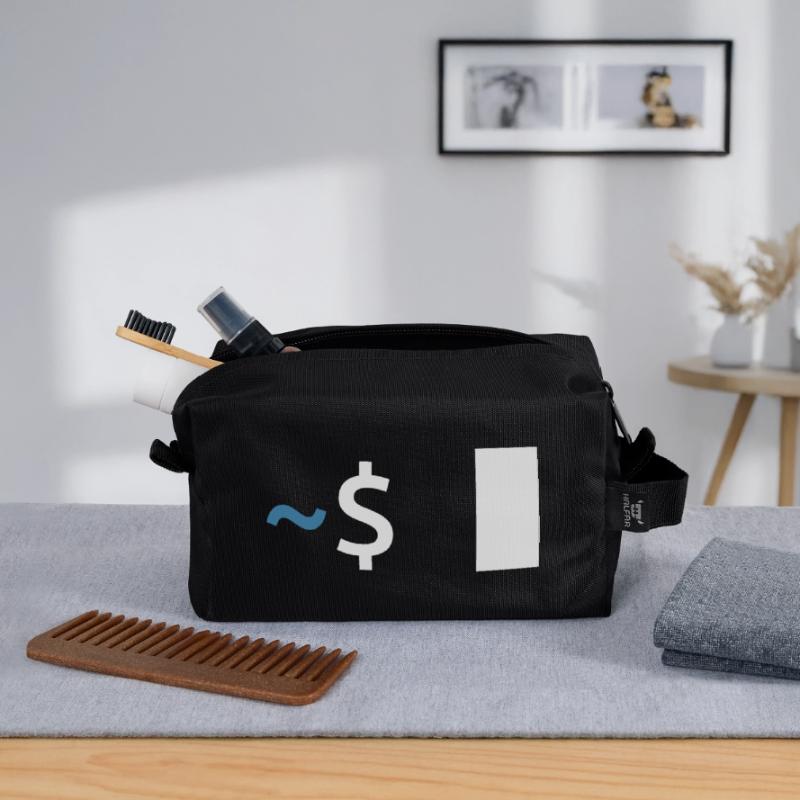 Commande Linux Shell Trousse de toilette en tissu recyclé