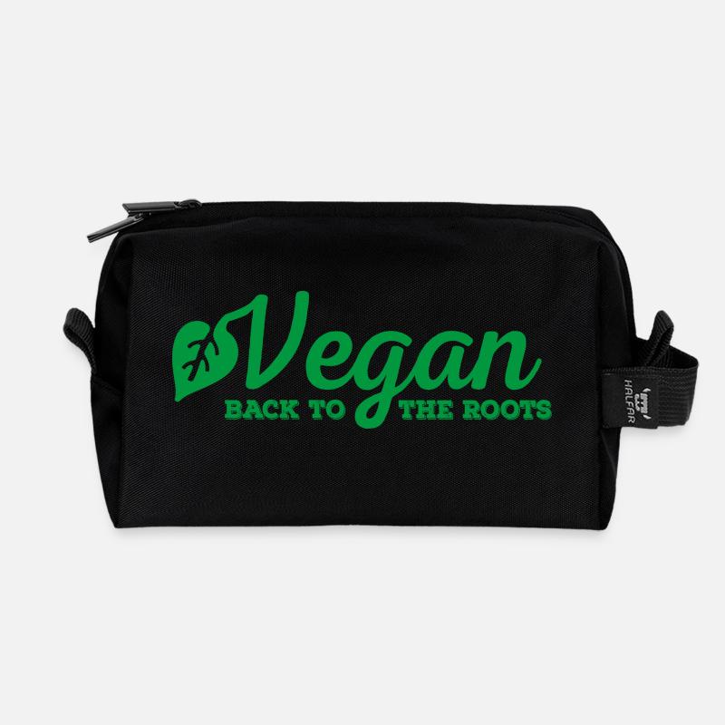 Vegan - Recycelte Kulturtasche - Schwarz