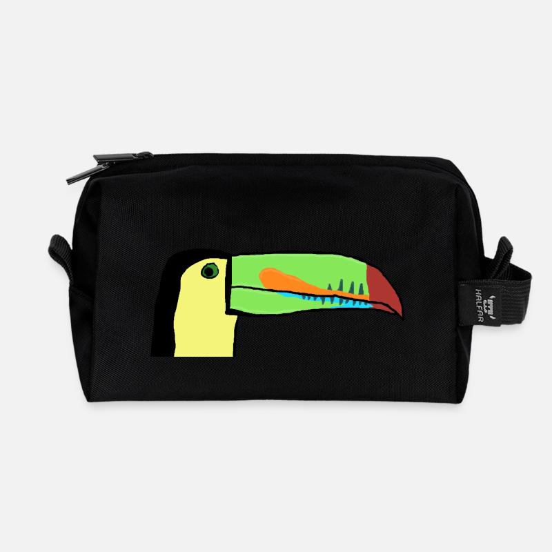toucan - Recycled Toiletry Zip Bag - black
