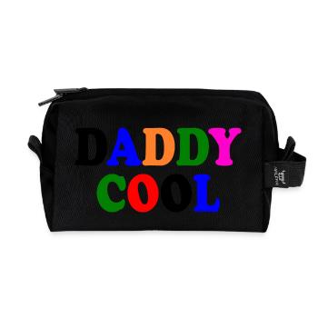 Daddy cool - Recycled Toiletry Zip Bag - black - Front