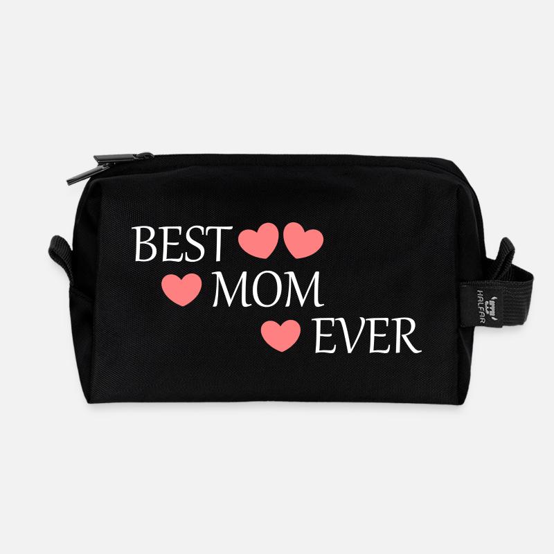 Spruch Muttertag Beste Mama der Welt Muttertag Mom - Recycelte Kulturtasche - Schwarz