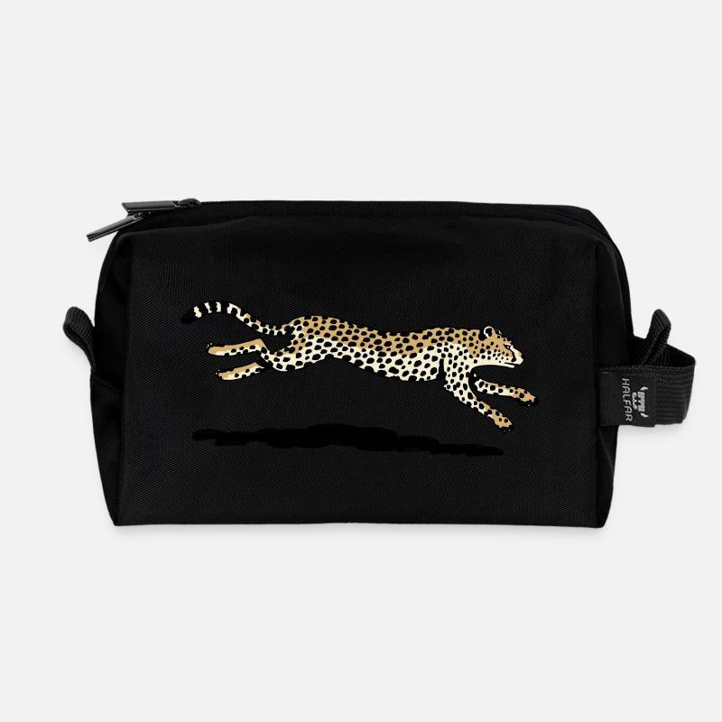 Gepard - Recycelte Kulturtasche - Schwarz